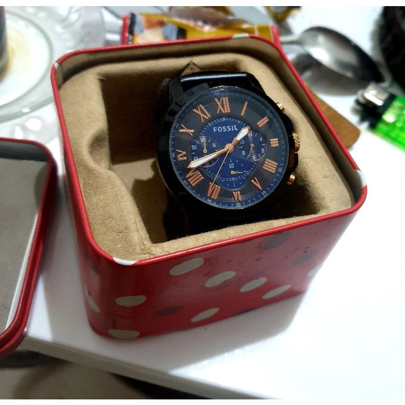 jam tangan original fossil fs5061 mulus lkp preloved second bekas