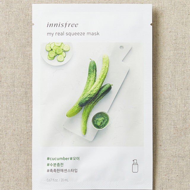 New!! Innisfree Sheet Mask My Real Squeeze Baca Disclaimer Masker Innnisfree Wajah Masker Muka Korea