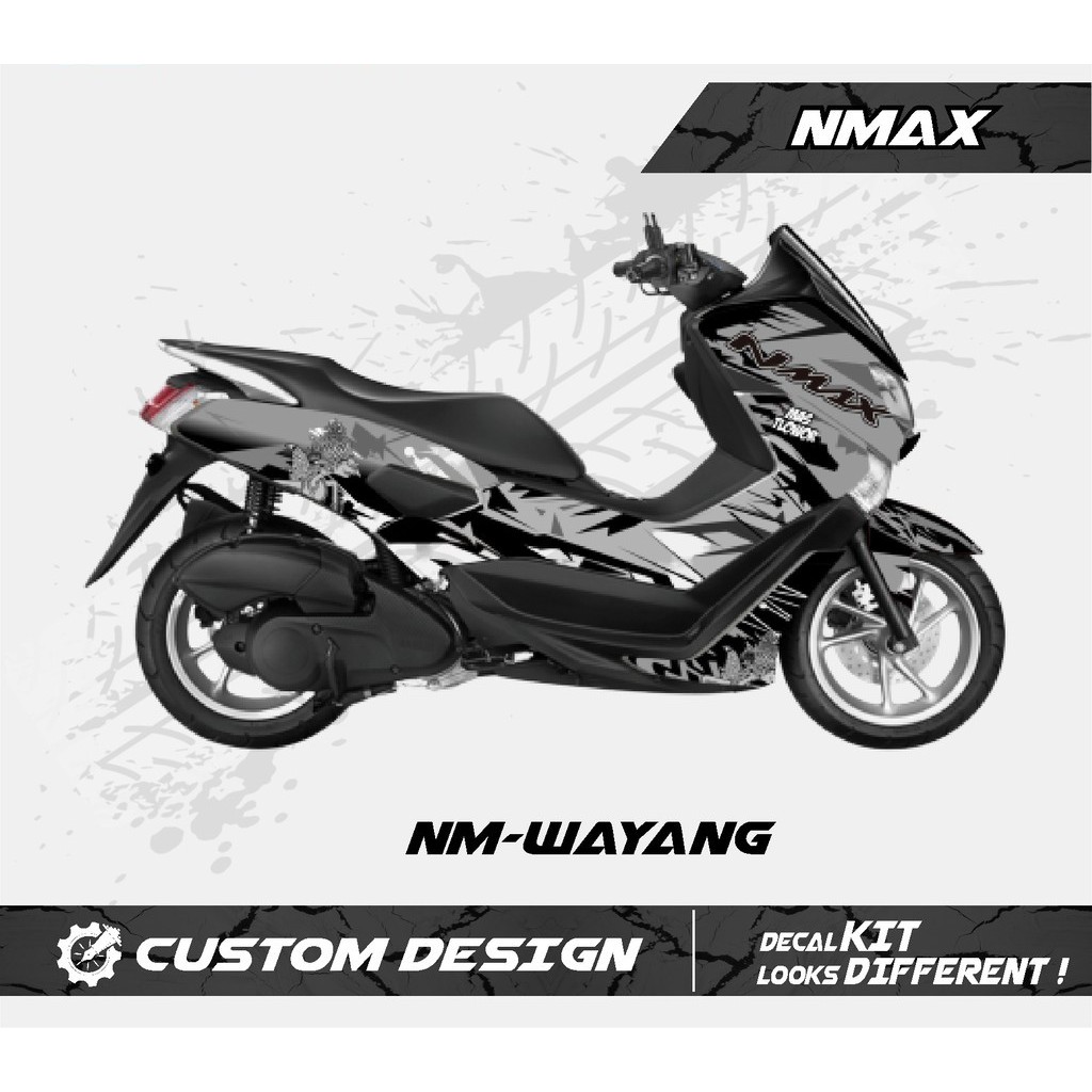 STICKER DECAL MOTOR NMAX GREY FULL BODY PREMIUM QUALITY