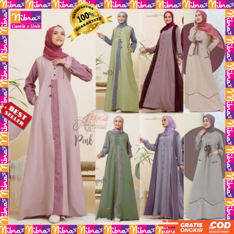 ORIGINAL Gamis NIBRAS Terbaru 2021 NB B04 NB B06 NB B12  / Baju Gamis Terbaru 2021 / Gamis Simple El