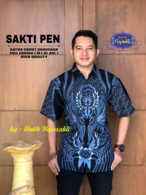 Batik Solo PEKSI Series Kemeja Pria Katun Halus Sragenan Full Furing