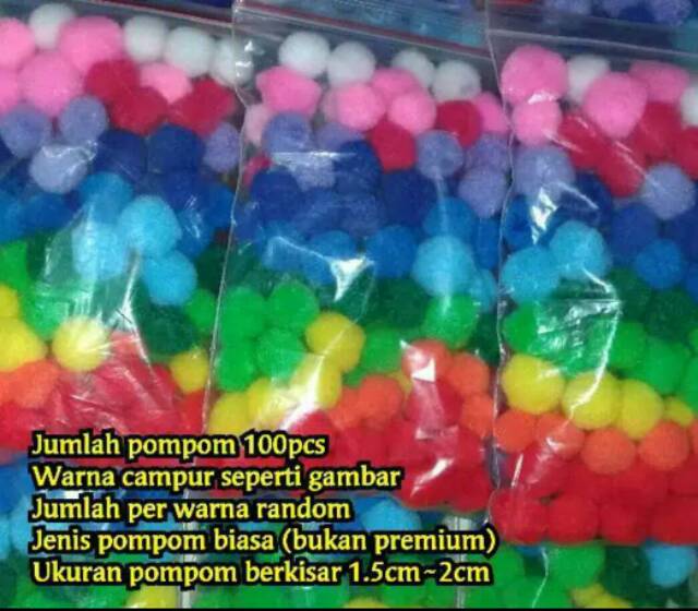 TweedyToys - Paket Pompom Mainan Edukasi Anak Murah Montessori Warna Berhitung