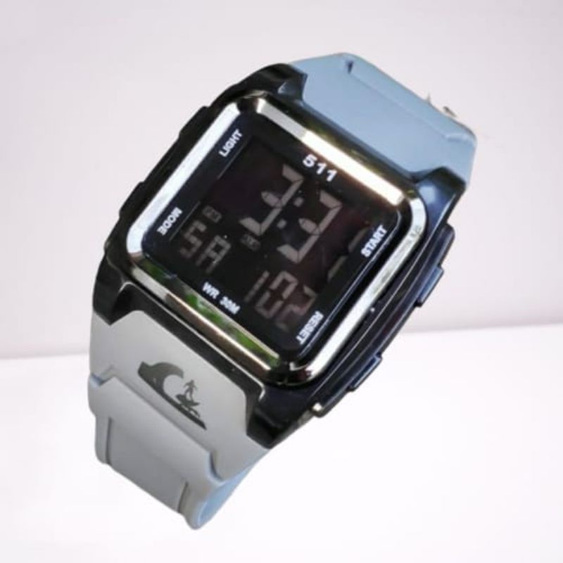 (COD) Jam Tangan DIGITAL Pria Sporty Rubber Anti Air Full Set