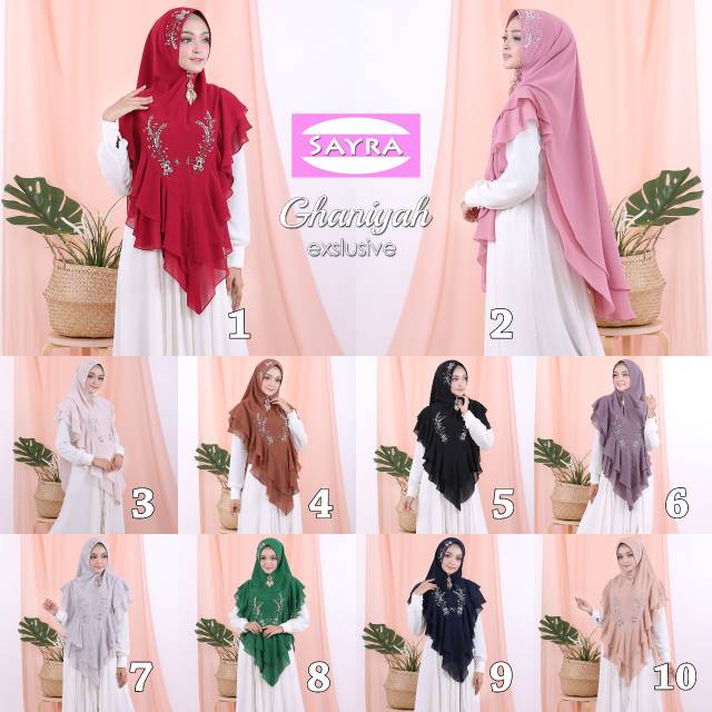 Khimar Hijab Instan Sayra by Ghaniyah