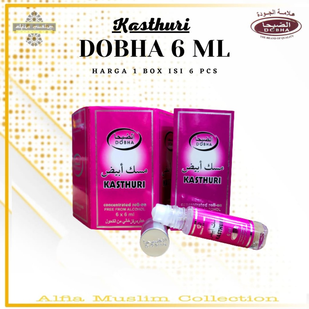 Parfum Dobha Kasturi 6 Ml 1 Bok Isi 6