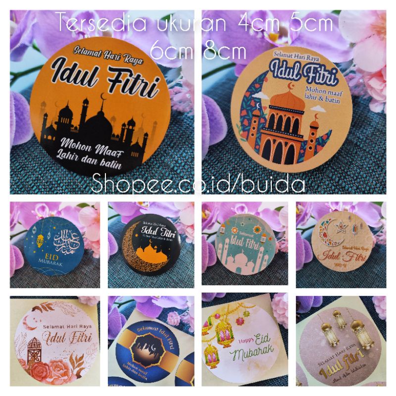 

Stiker Sticker Label Lebaran Selamat Hari Raya Idul Fitri Mohon Maaf Lahir dan Batin segel kemasan
