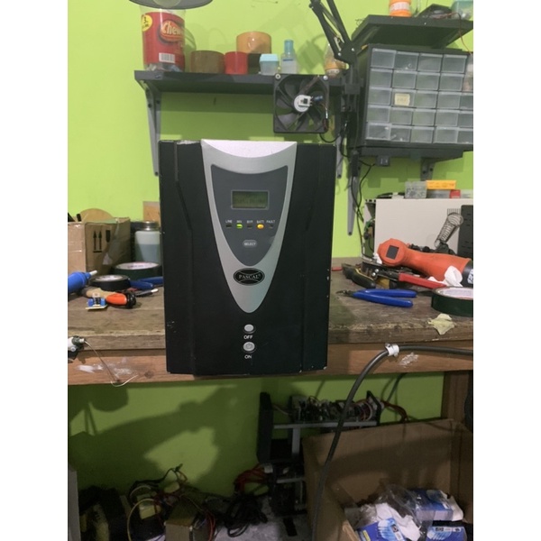 UPS ON-LINE PSW 1000va 36vdc 700watt max modifikasi aki luar