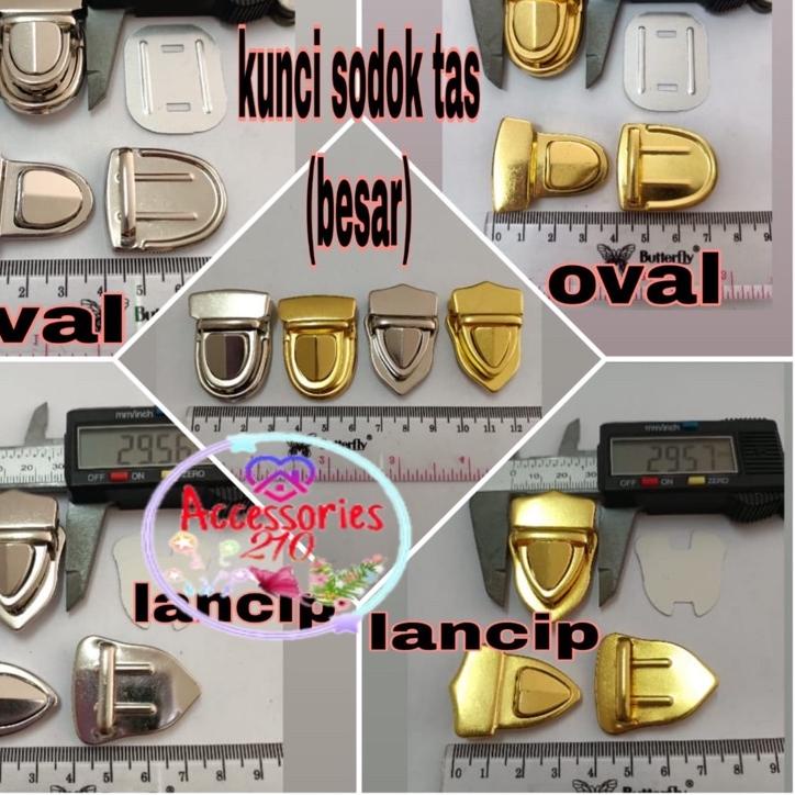 ◙ [12pcs] kunci sodok tas / kunci tas sodok besi besar ☞