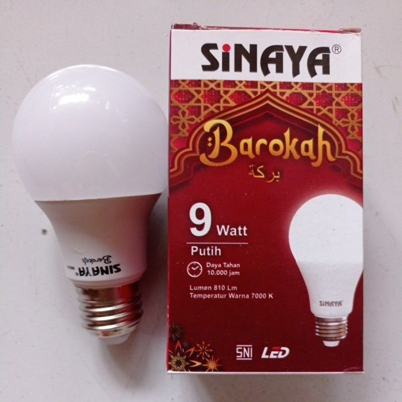 LAMPU LED MURAH BERKUALITAS BAGUS/GARANSI MEREK SINAYA BAROKAH 5W, 7W, 9W, 12W, 15W, 18W