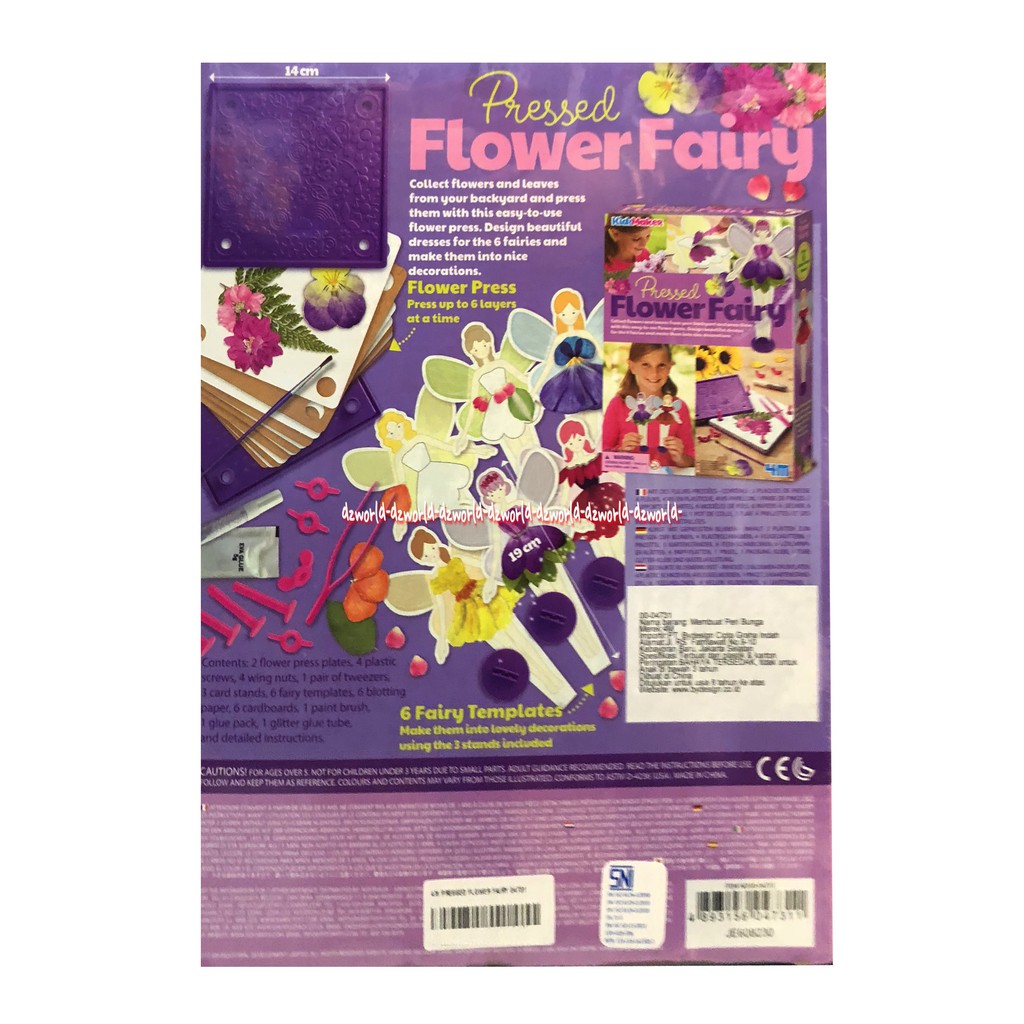 4M Kid Maker Pressed Flower Fairy Kreasi Membuat Boneka