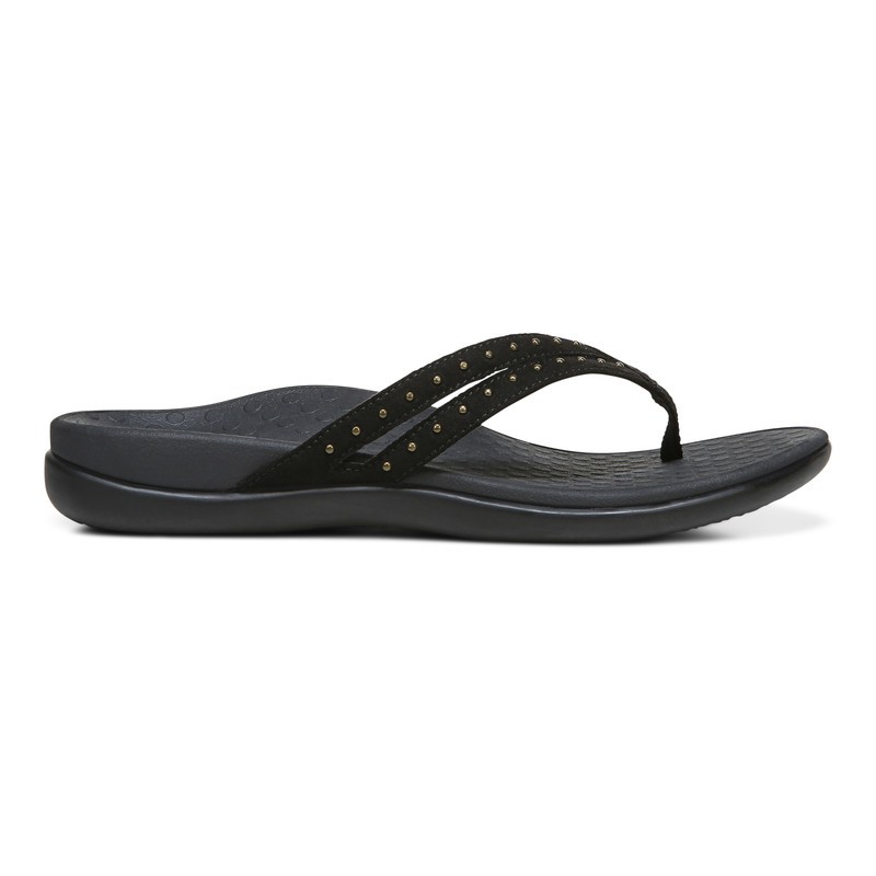 Vionic Tasha Black Sandal Wanita