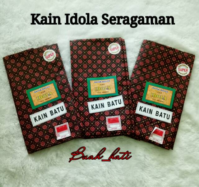 KAIN JARIK BATIK IDOLA KAIN BATU IDOLA  / SARUNG BATIK /KAIN BATIK SARIMBITAN / SERAGAMAN