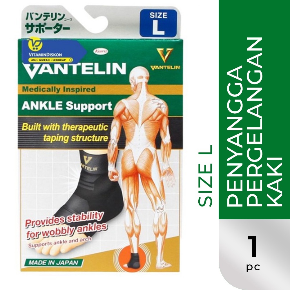 PKEG48 VANTELIN SUPPORT KNEE &amp; SUPPORT ANKLE PENOPANG LUTUT DAN TUMIT