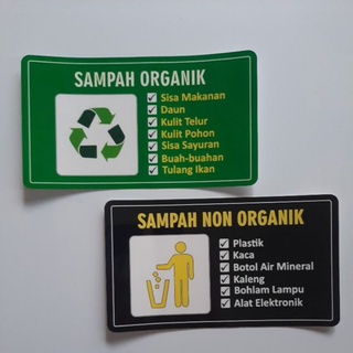 Jual Stiker Sampah Organik | Stiker Sampah Non Organik | Stiker Tempat ...