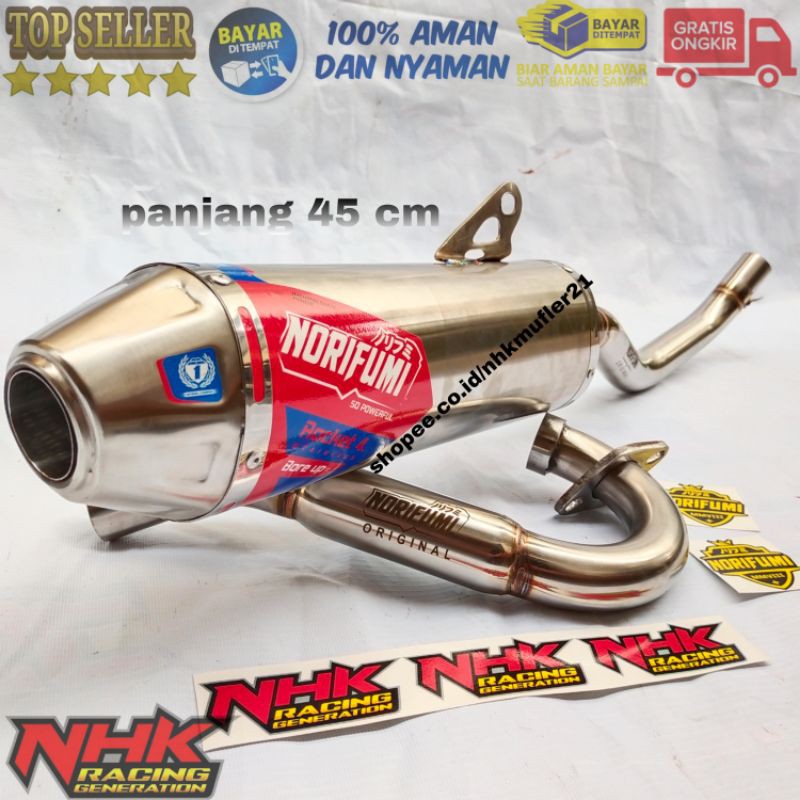 Knalpot norifumi bore up pnp WR 155 Klx Dtracker Crf Knalpot klx bore up Knalpot dtracker bore up