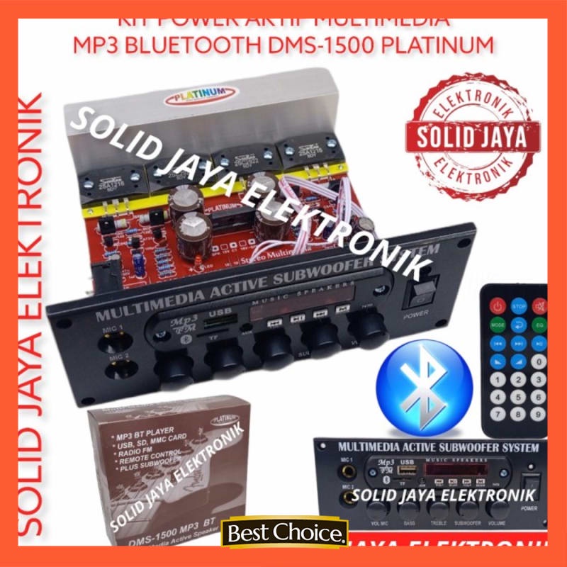 Kit Power Speaker Active DMS 1500 MP3 BLUETOOTH Aktif DMS1500 PLATINUM