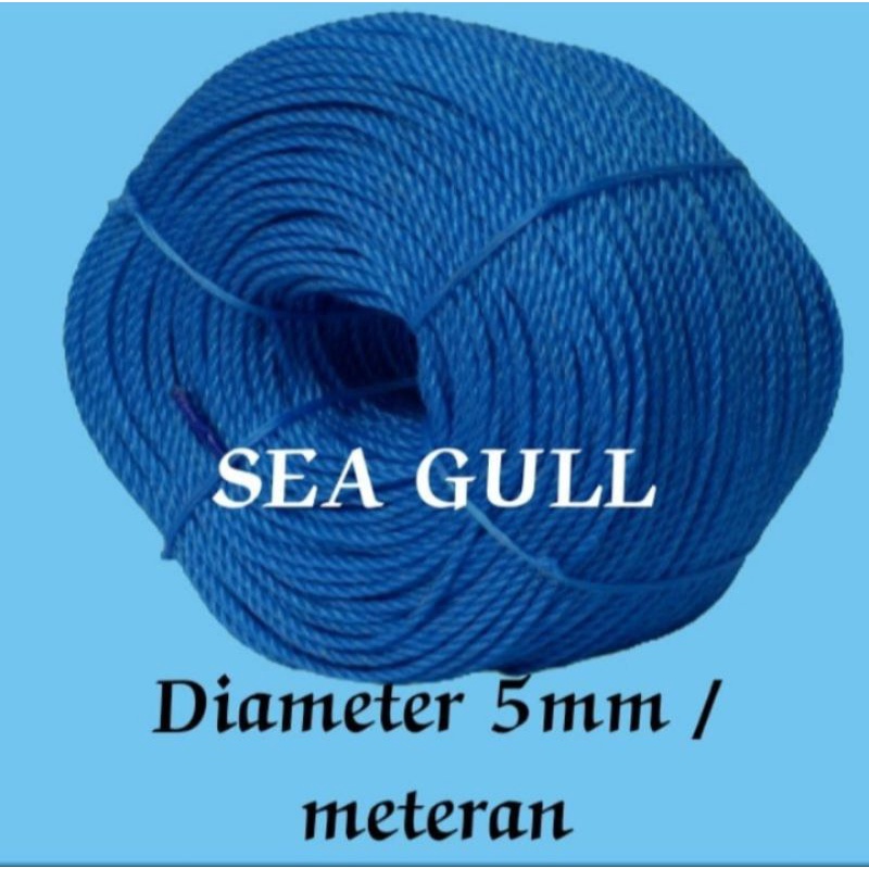 

Tali tampar 5mm meteran SEA GULL, tali plastik, tali tambang, tali jemuran, tali serbaguna