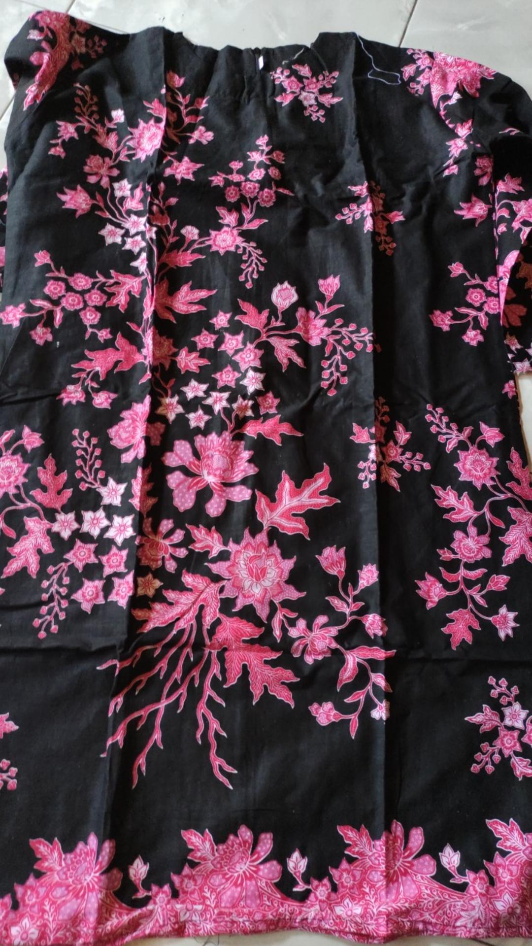 Baju Couple Sarimbit,batik Couple Ayah Ibu Motif Sakura Pink,baju Keluarga