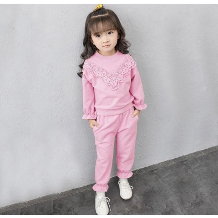 SETELAN SWEATER ANAK TERBARU/PAKAIAN ANAK PEREMPUAN 1-5 TAHUN