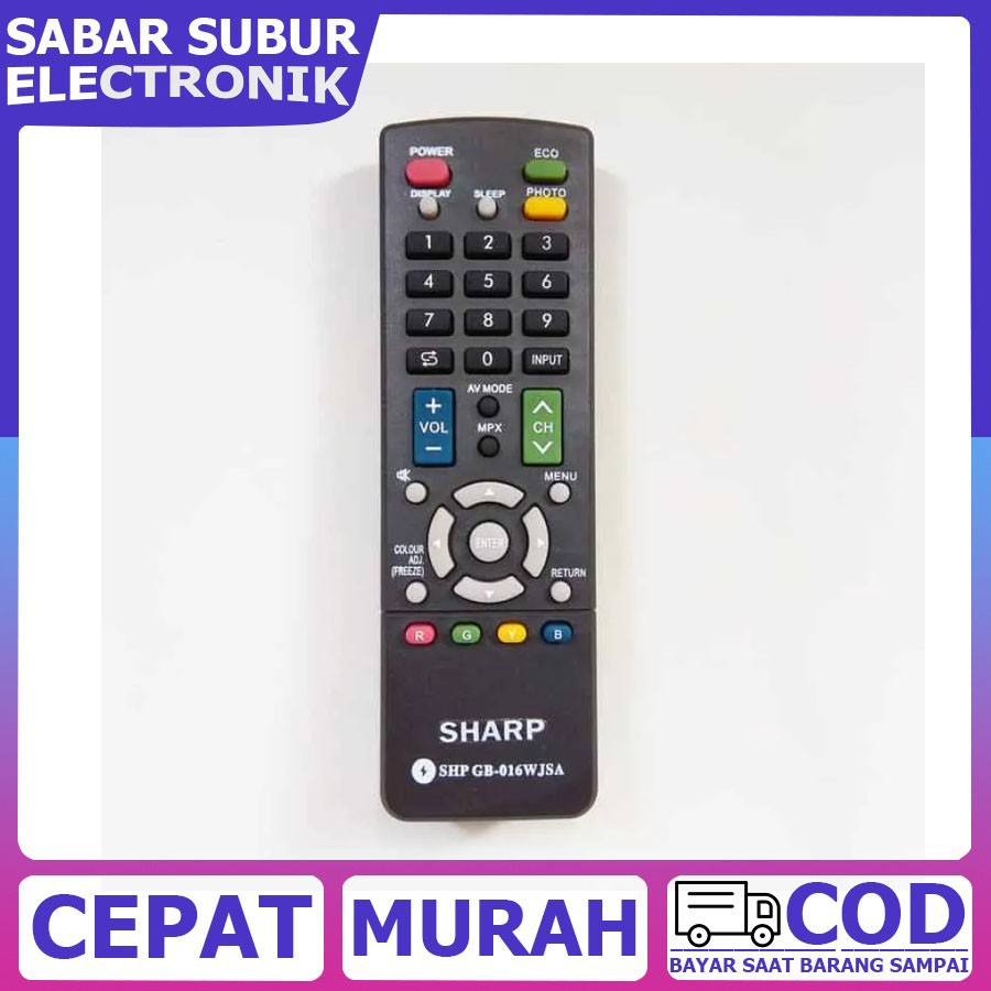 REMOTE TV  LED LCD SHARP ORI - BERKUALITAS