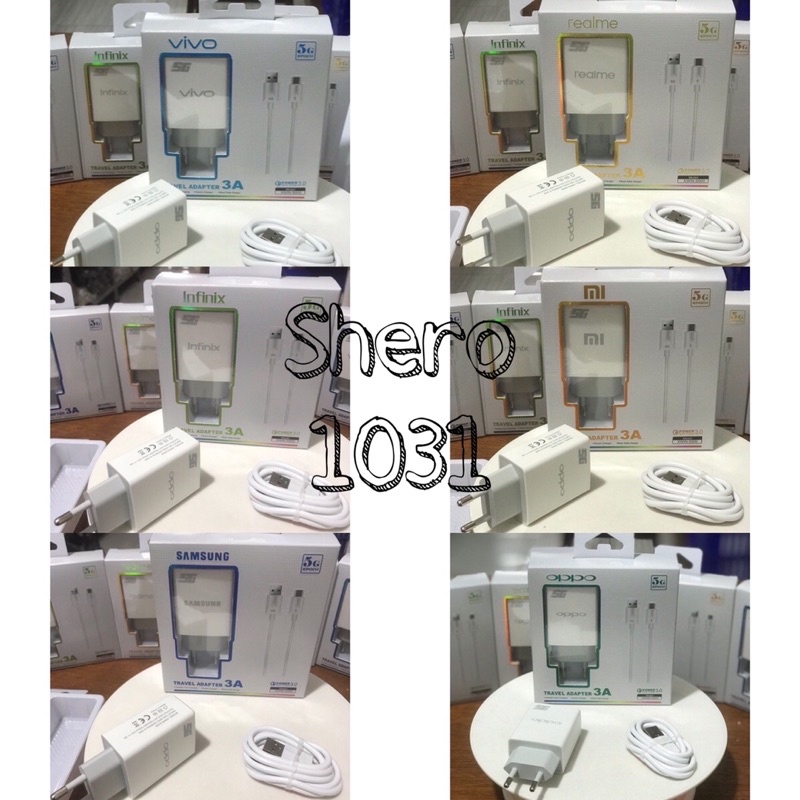 【Shero】CHARGER S500 BRAND 3A 5G travel adapter