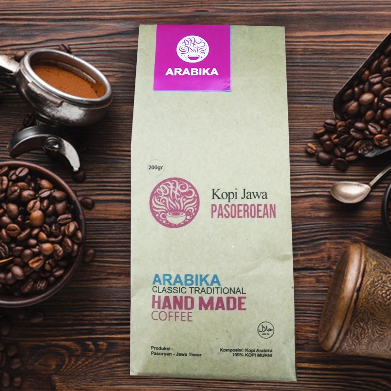 

Kopi Jawa Pasoeroean - Arabika Classic Traditional Hand Made Coffee (200gr)