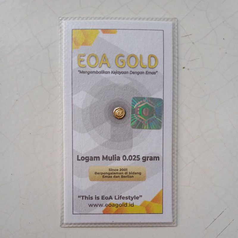 Logam Mulia Emas EOA Gold 0,025 gram