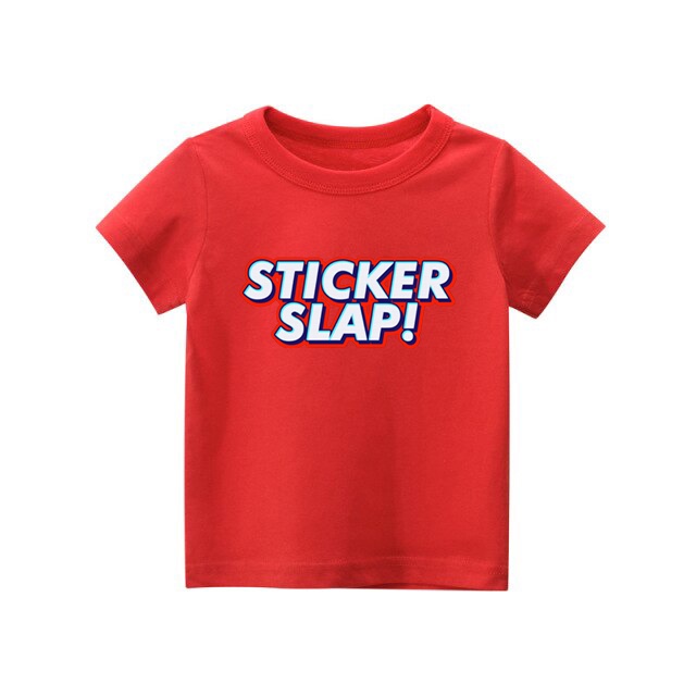 Kaos anak STICKER SLAP kaos anak untuk usia 1-8 tahun