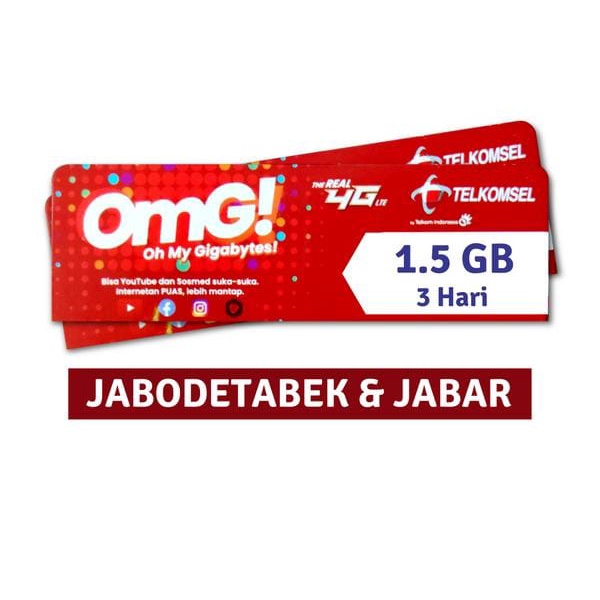 Voucher Telkomsel 1.5 GB 3 Hari