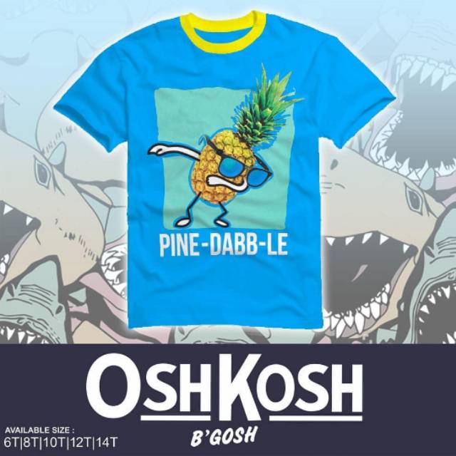 Kaos anak cowok oshkosh biru