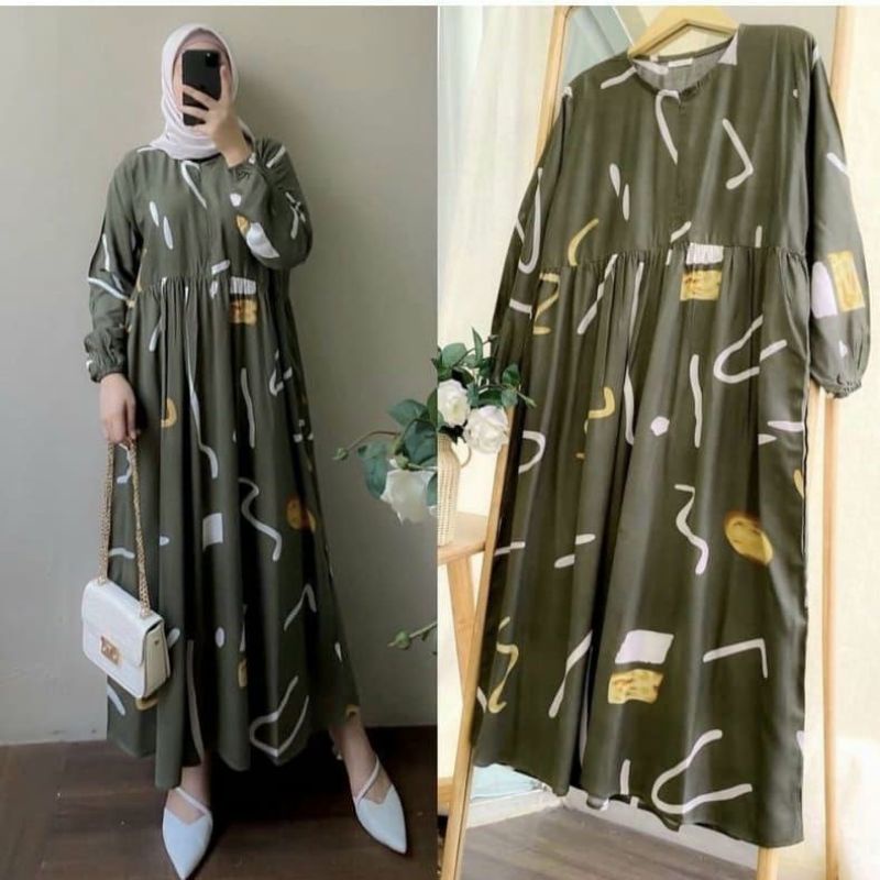 NICKY MIDI DRESS RAYON VISCOSE