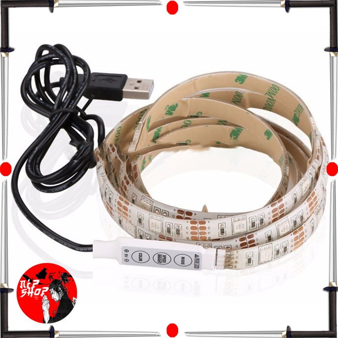 MALITAI Mood Light Led Strip 5050 RGB 2M with USB Controller- White