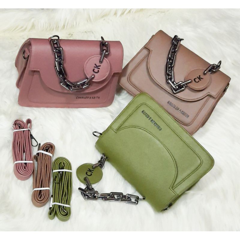 CHARLES & KEITH TOP HANDLE RANTAI