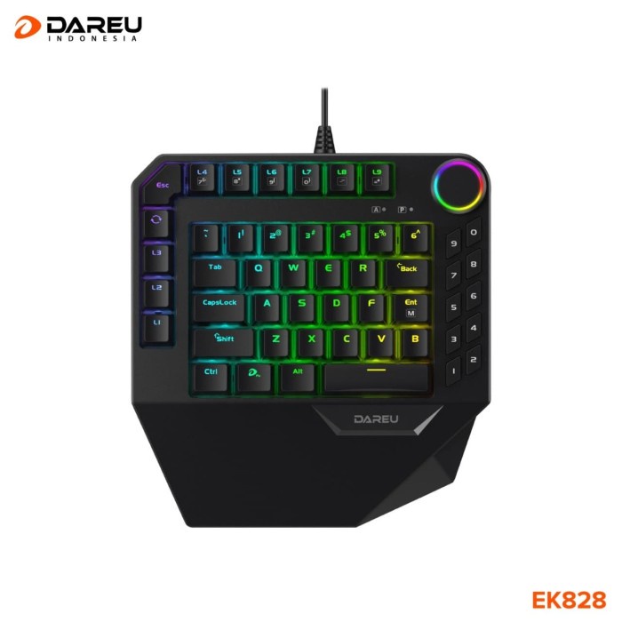 Dareu EK828 / Dareu EK-828 / Dareu EK 828 One Hand Keyboard Gaming