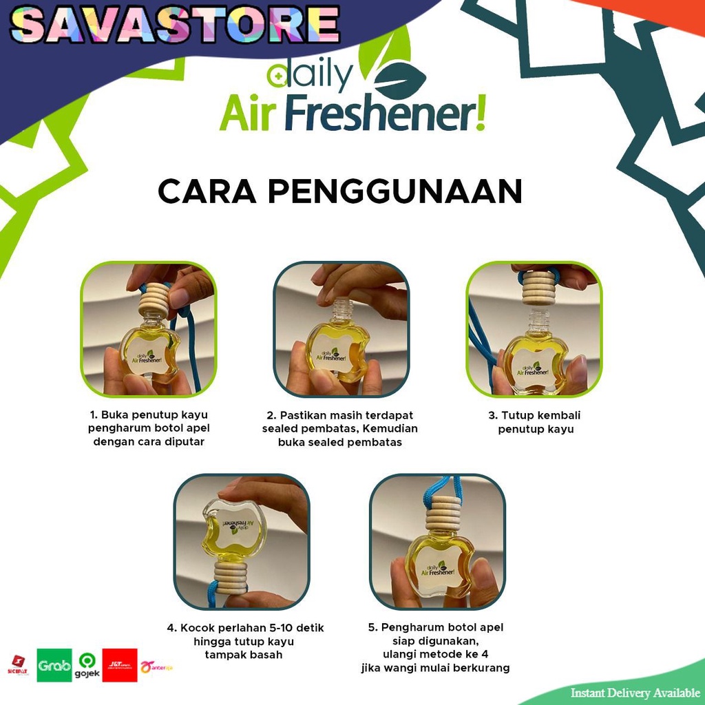 PENGHARUM MOBIL MEWAH - DAILY AIR FRESHENER AROMATHERAPY VERSION - PARFUM PEWANGI MOBIL AROMATHERAPY