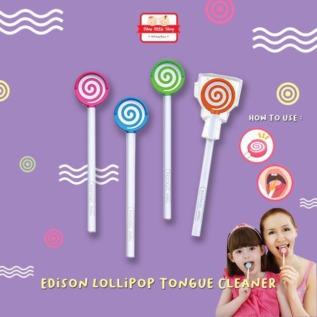 Edison Tongue Cleaner Lollipop