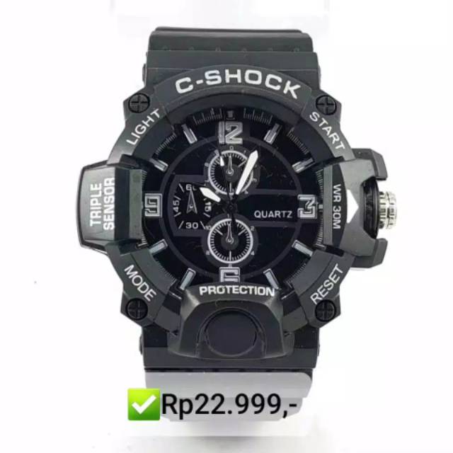 Jam Tangan Pria Analog Sporty C-Shock Crono Off Bisa COD