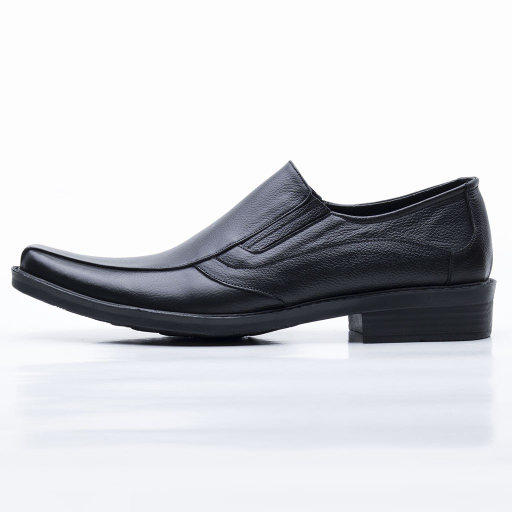 Sepatu Pantofel Pria Formal Kulit Asli Slip On Model Fordza 7605HT