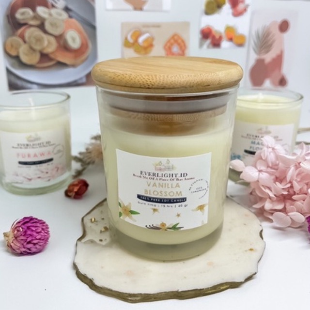 

Everlight Soy Scented Candle/ Scented Candle 140 gr/ Lilin Aromaterapi 140 gr