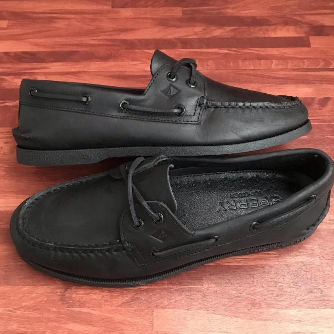 Sperry Top Sider Authentic Original All Black