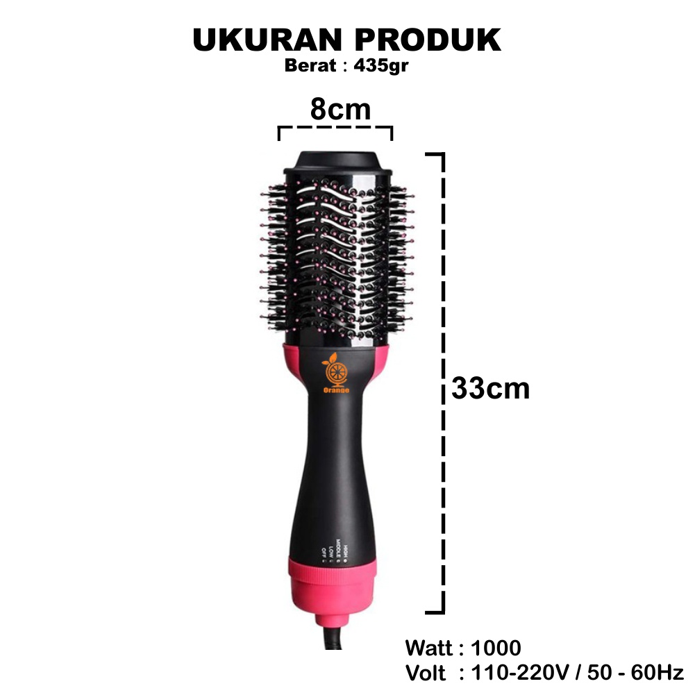 Sisir Rambut Listrik Pelurus Rambut Hair Straightener Curler 2 in 1