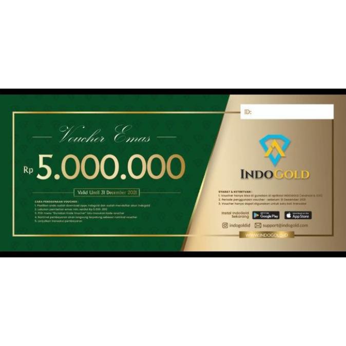 

voucher indogold 5jt