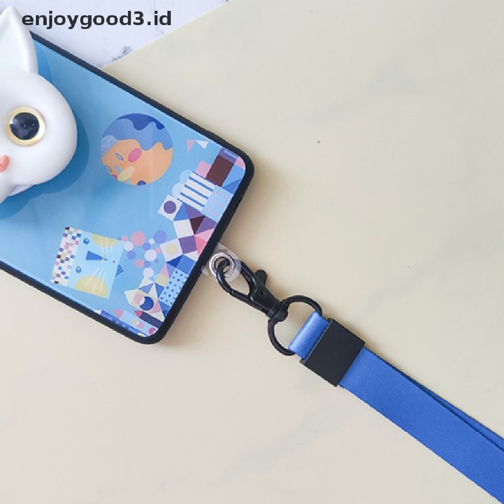 (Rready Stock) 10 Pak Strap Lanyard Flexible Transparan Untuk Handphone Universal