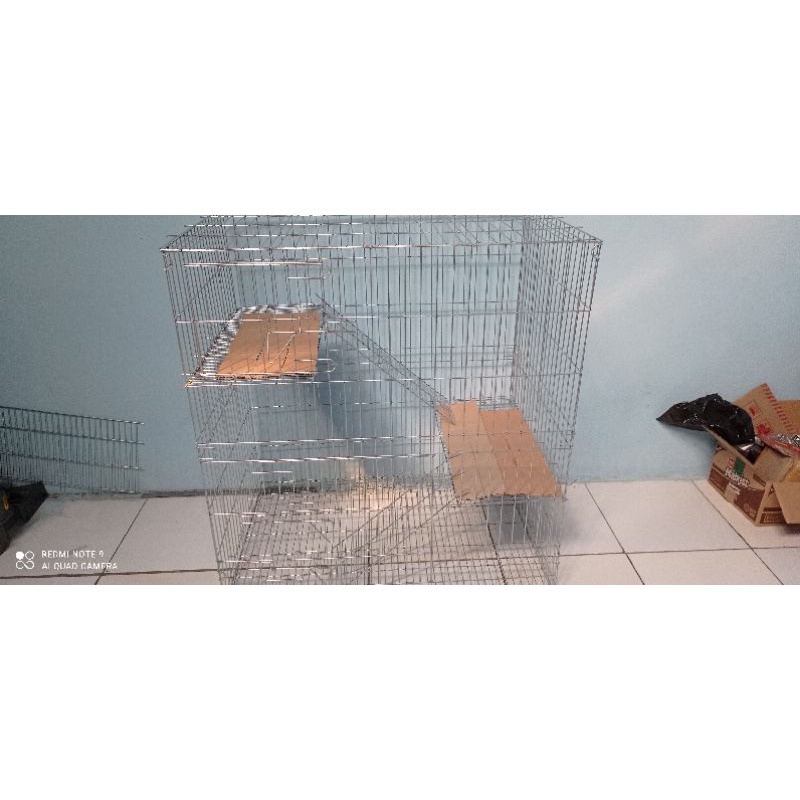 kandang kucing uk P90-L60-T100 tingkat 2
