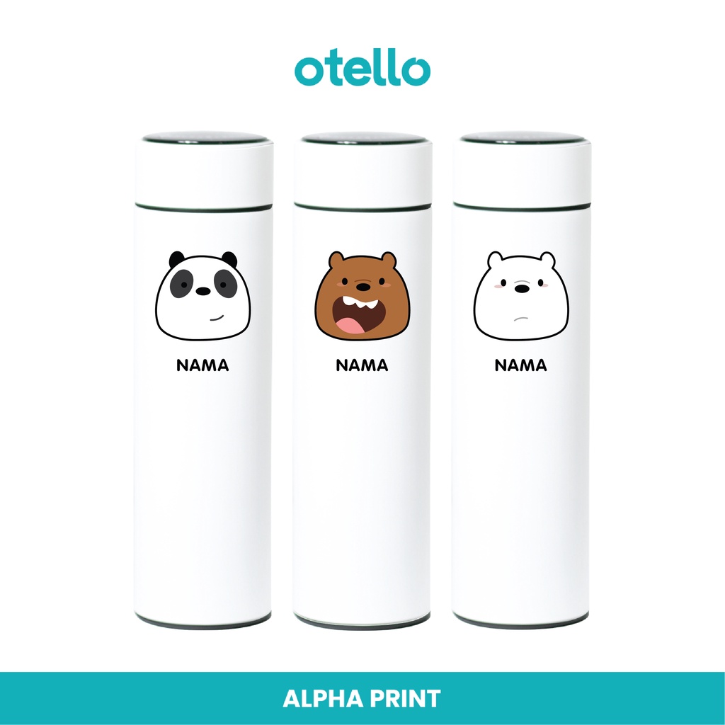 Otello Tumbler Custom We Bare Botol Minum Travel Print Karakter Vacuum Flask Tambler Lucu Tumblr Souvenir Anak