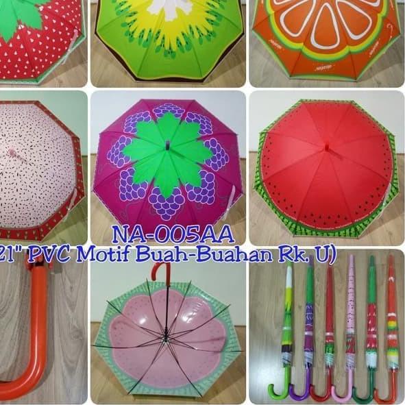 ❂ Payung Tongkat Motif Buah / Payung Motif Buah / Payung Buah / Umbrella ❃