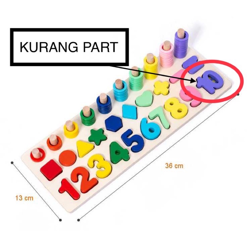 [OBRAL RIJEK] Mainan Anak Montessori Shape Matching Children Toy - Z0566