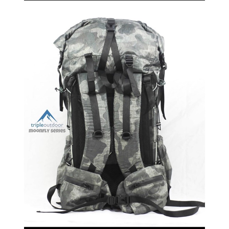 tas gunung backpack ultralight hiking merk triple outdoor larantuka v3 gen 3 kualitas bagus