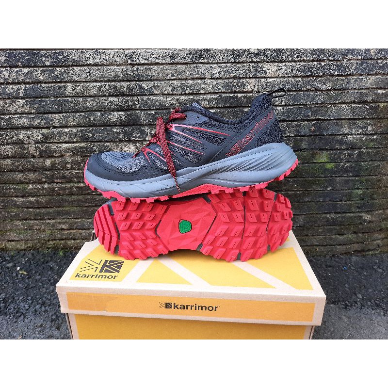 Sepatu Karrimor Caracal TR 10 Black Grey Trail Runner Trekking Hiking Traveling