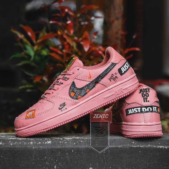 nike air force 1 just do it pink